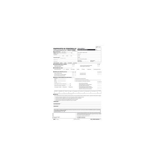Rapporti controllo efficienza energetica T2 - 3 copie snap - 31 x 21cm - 25 fogli - Edipro