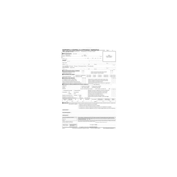 Rapporto di controlla efficienza energetica T1 snap - 3 copie - DU8843T1000 - Data Ufficio
