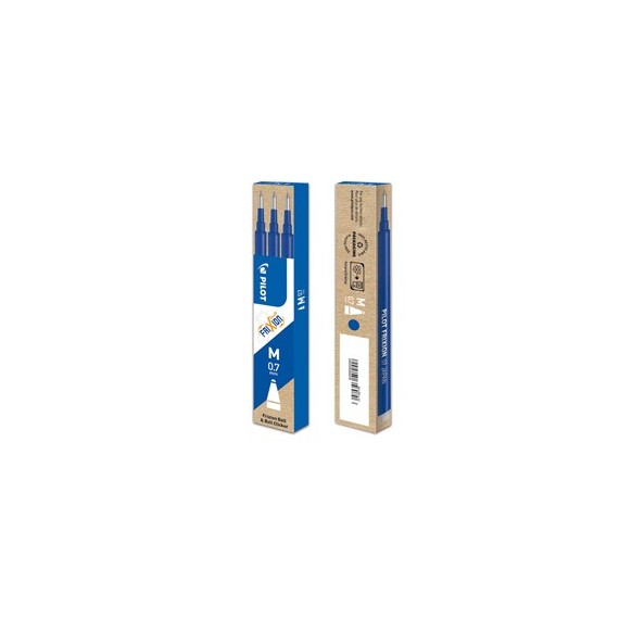 Refill a sfera Frixionball - punta 0,7mm  - blu - Pilot - conf. 3 pezzi