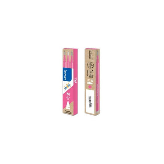 Refill a sfera Frixionball - punta 0,7mm - rosa - Pilot - conf. 3 pezzi