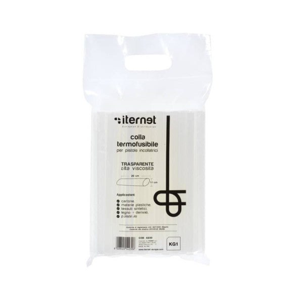 Refill colla stick per pistole colla a caldo Iternet sacchetto da 1 Kg 4230