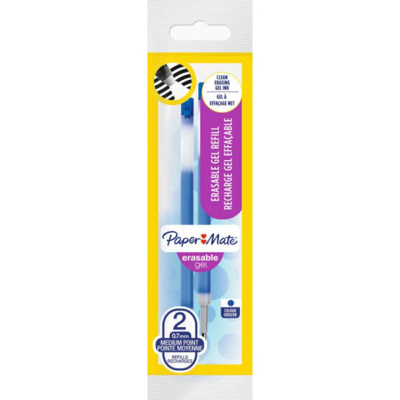Refill gel Paper Mate Erasable blu  confezione da due pezzi - 1984520