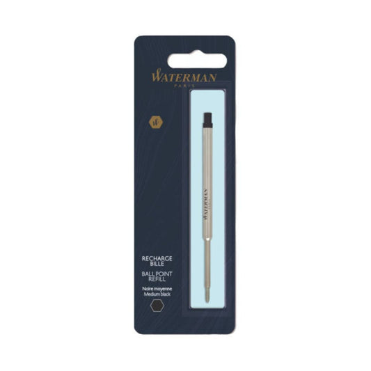 Refill penna a sfera Waterman in blister Waterman punta media - nero S0944480
