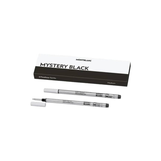 Refill per fineliner Montblanc Mystery Black M - conf. 2 pezzi - nero - MB128246