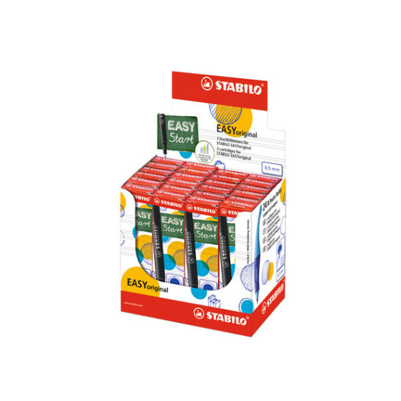Refill per penna sferografica ergonomica Easyoriginal - punta media - blu - Stabilo - scatola 3 pezzi