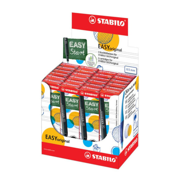 Refill per penna Stabilo Easy Start conf. 3 pezzi nero - 6890/046 -13