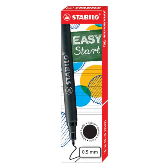 Refill per penna Stabilo Easy Start conf. 3 pezzi nero - 6890/046 -13