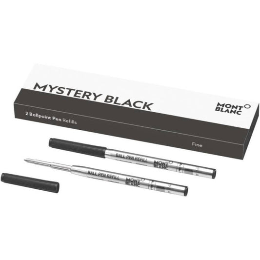 Refill per penne a sfera Montblanc punta fine - nero - conf. 2 pezzi - MB128210