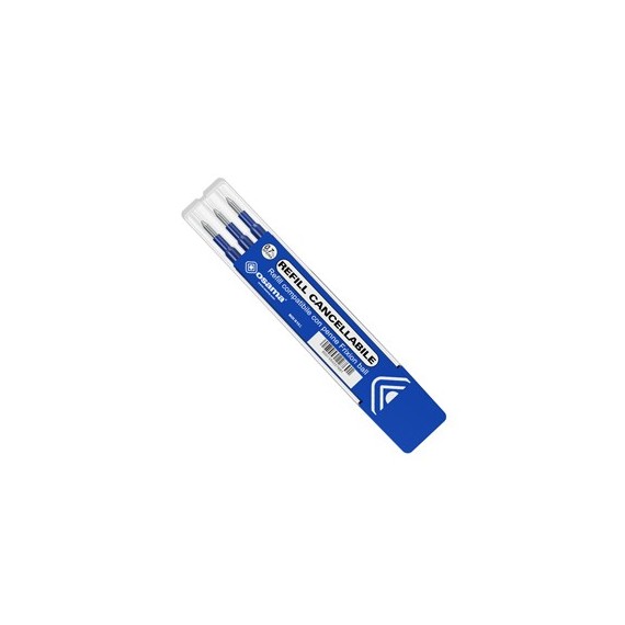 Refill per penne gel cancellabili  - punta 0,7 mm - blu - Osama - conf. 3 pezzi