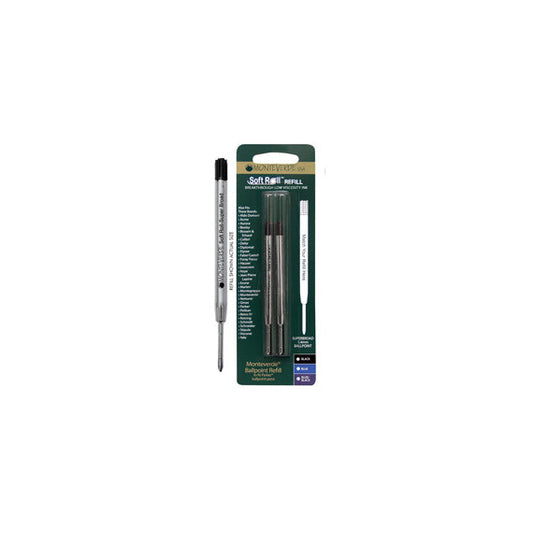 Refill per sfera Parker - punta large - nero  - Monteverde - conf. 2 pezzi