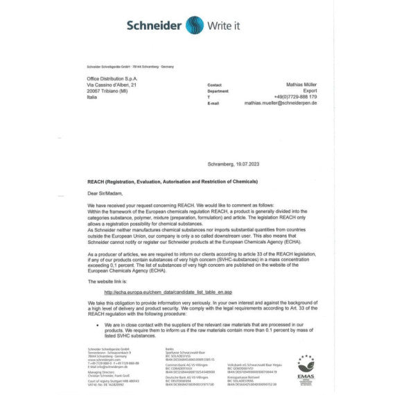 Refill Schneider Slider 755 blu  P175503