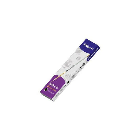 Refill sfera 37 - punta media - nero - Pelikan - conf. 25 pezzi