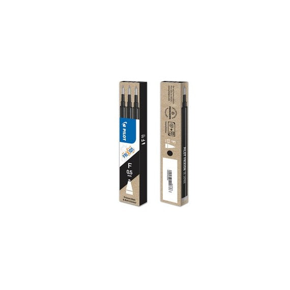 Refill sfera a scatto Frixionball Clicker - punta 0,5mm - nero - Pilot - conf. 3 pezzi