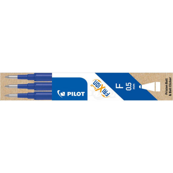 Refill sfera Pilot Frixion Ball 0,5 mm blu Set 3 pezzi -6571