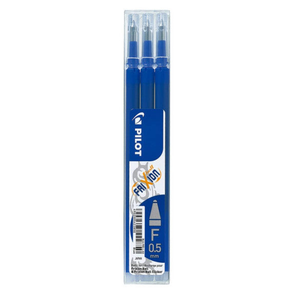 Refill sfera Pilot Frixion Ball 0,5 mm blu Set 3 pezzi -6571