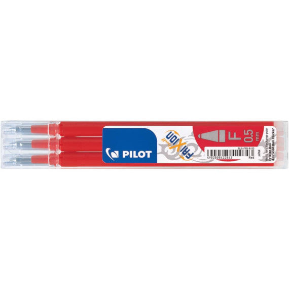 Refill sfera Pilot Frixion Ball 0,5 mm rosso Set 3 pezzi -6572