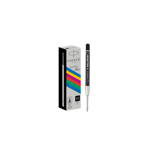 Refill sfera Quinkflow - punta media - plastica - nero - Parker