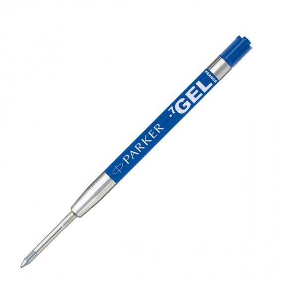 Refill sfera QuinkGel - punta media - metallo - blu - Parker