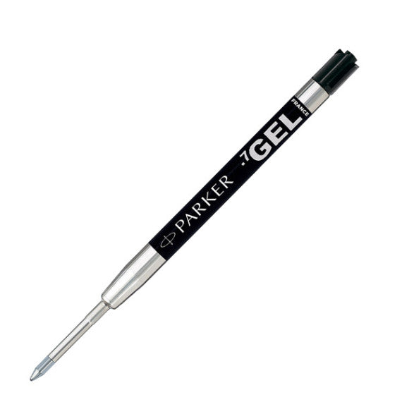Refill sfera  QuinkGel - punta media - metallo - nero - Parker