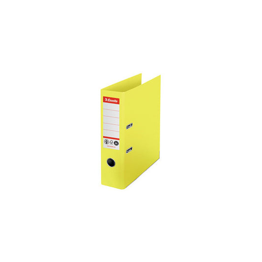 Registratore a leva - CO2 neutral - A4 - dorso 75 mm - giallo - Esselte