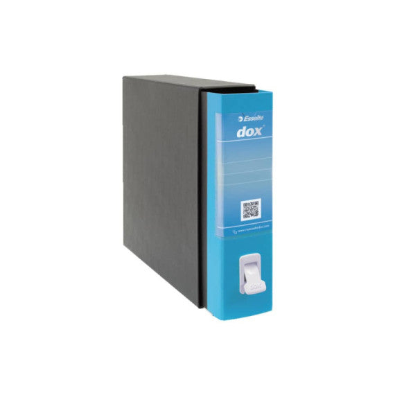 Registratore a leva DOX2 Protocollo 28,5x35 cm - dorso 8 cm blu chiaro D26201