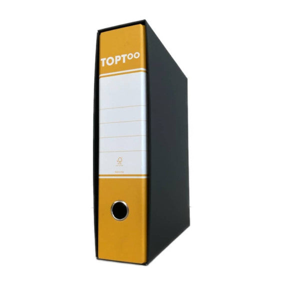 Registratore commerciale TOPToo con custodia dorso 8 cm giallo 23x30 cm - FMCRTU8GI