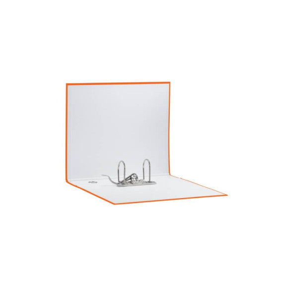 Registratore con custodia Esselte G55 Eurofile protocollo dorso 8 cm cartone rivestito in PP arancione - 390755200