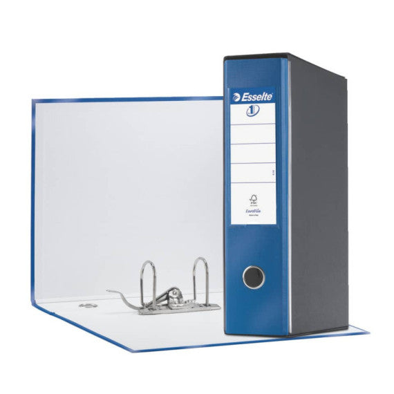 Registratore con custodia Esselte G55 Eurofile protocollo dorso 8 cm cartone rivestito in PP blu metall. - 390755960