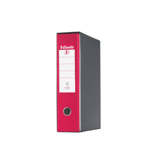 Registratore con custodia Esselte G55 Eurofile protocollo dorso 8 cm cartone rivestito in PP fucsia - 390755900