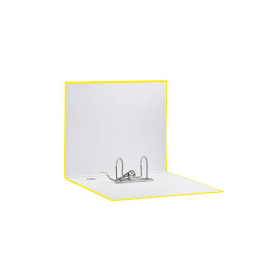 Registratore con custodia Esselte G55 Eurofile protocollo dorso 8 cm cartone rivestito in PP giallo vivida 390755930
