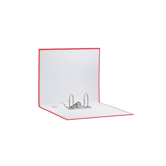 Registratore con custodia Esselte G55 Eurofile protocollo dorso 8 cm cartone rivestito in PP rosso vivida - 390755920