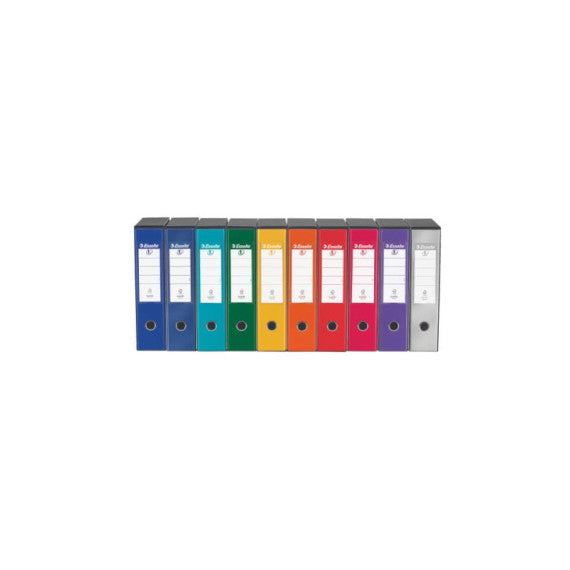 Registratore con custodia Esselte G55 Eurofile protocollo dorso 8 cm cartone rivestito in PP verde - 390755180