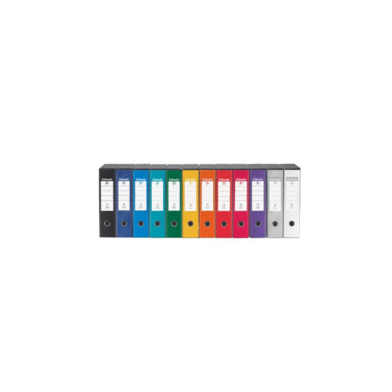Registratore con custodia Esselte G55 Eurofile protocollo dorso 8 cm cartone rivestito in PP verde - 390755180