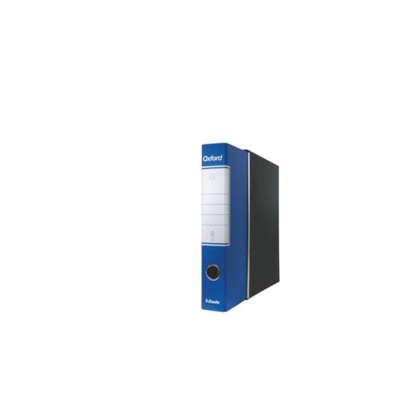 Registratore con custodia Esselte G82 Oxford commerciale 29,5x32 cm - dorso 5 cm blu - 390782050