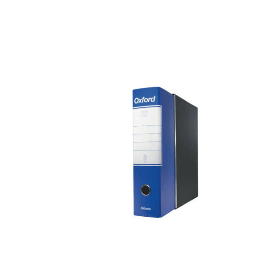 Registratore con custodia Esselte G85 Oxford protocollo 29,5x35 cm - dorso 8 cm blu - 390785050