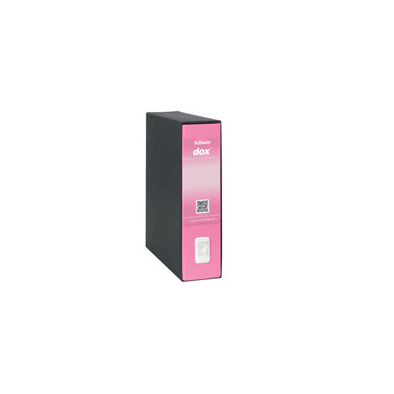 Registratore Dox 1 - dorso 8 cm - commerciale 23 x 29,7 cm - rosa - Esselte