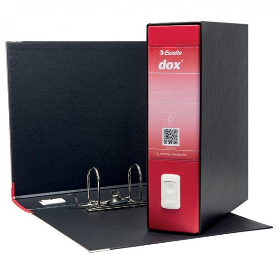 Registratore Dox 1 - dorso 8 cm - commerciale 23x29,7 cm - rosso - Esselte