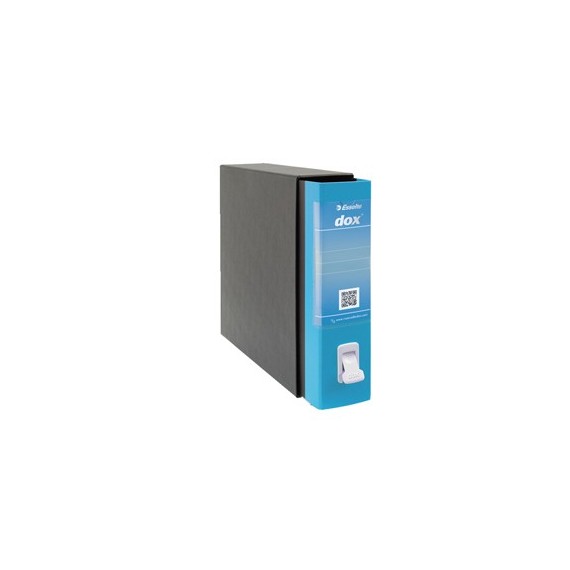 Registratore Dox 2 - dorso 8 cm - protocollo 23x34 cm - azzurro capri - Esselte