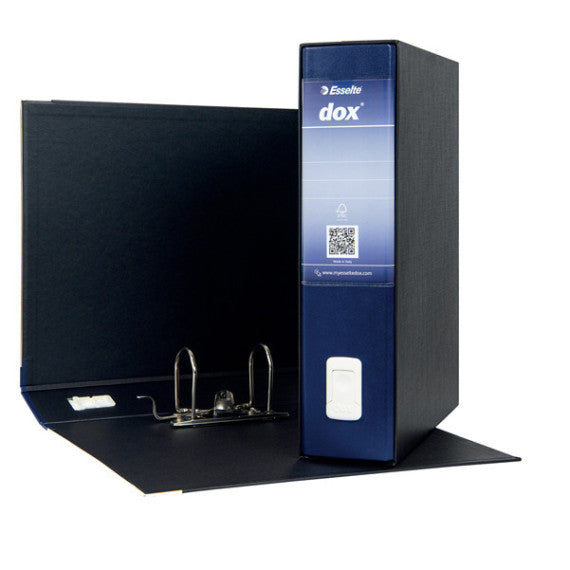 Registratore Dox 2 - dorso 8 cm - protocollo 23x34 cm - blu - Esselte