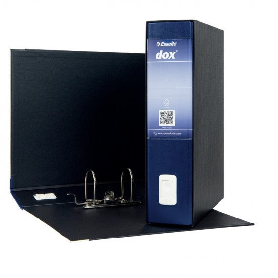 Registratore Dox 2 - dorso 8 cm - protocollo 23x34 cm - blu - Esselte