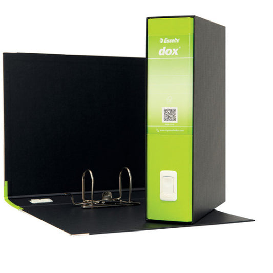 Registratore Dox 2 - dorso 8 cm - protocollo 23x34 cm - greenery - Esselte