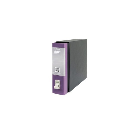 Registratore Dox 2 - dorso 8 cm - protocollo 23x34 cm - lilla - Esselte