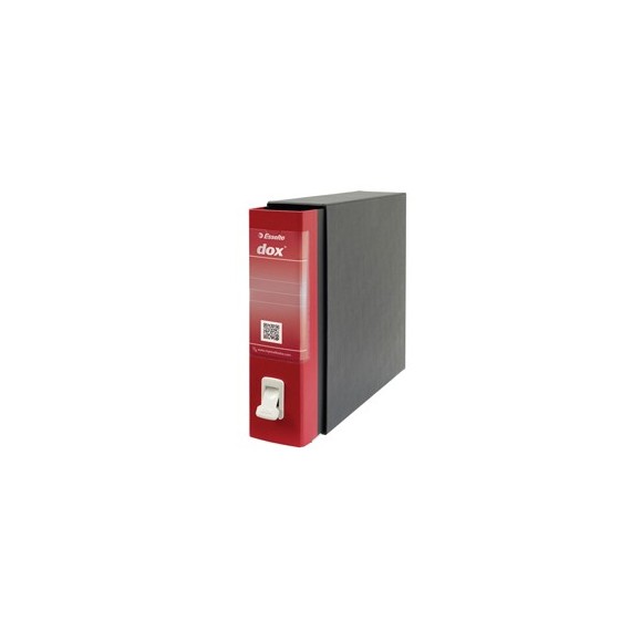 Registratore Dox 2 - dorso 8 cm - protocollo 23x34 cm - rosso - Esselte