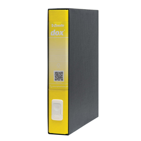 Registratore Dox 4  - dorso 5 cm - commerciale 23x29,7 cm - giallo - Esselte