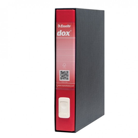Registratore Dox 4  - dorso 5 cm - commerciale 23x29,7 cm - rosso - Esselte