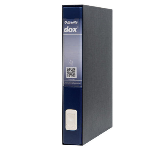 Registratore Dox 5 - dorso 5 cm - protocollo 23x34 cm - blu - Esselte