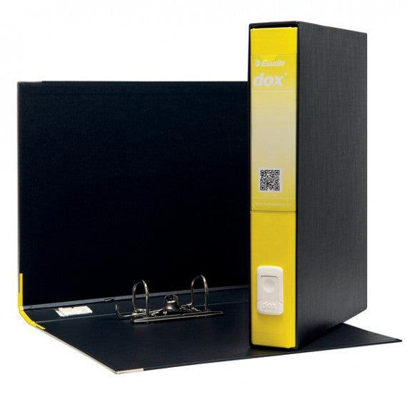 Registratore Dox 5 - dorso 5 cm - protocollo 23x34 cm - giallo - Esselte