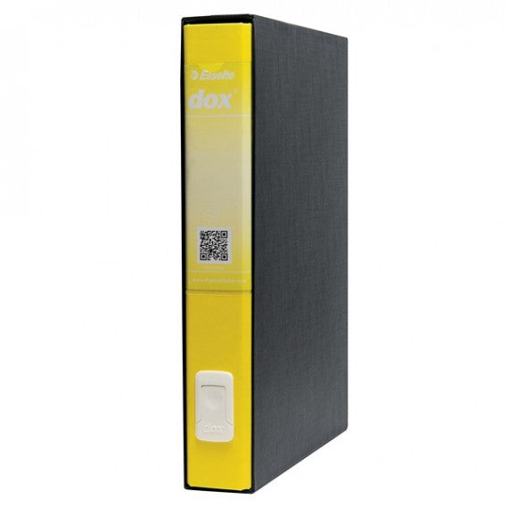Registratore Dox 5 - dorso 5 cm - protocollo 23x34 cm - giallo - Esselte