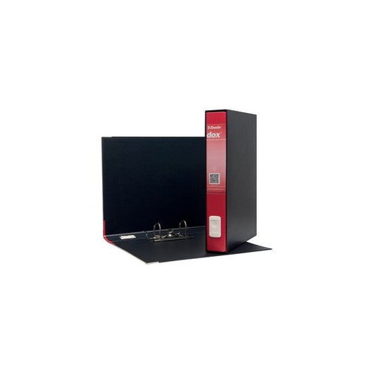 Registratore Dox 5 - dorso 5 cm - protocollo 23x34 cm - rosso - Esselte