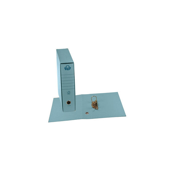 Registratore Eco New - dorso 8 cm - protocollo 23 x 33 cm - azzurro - Brefiocart